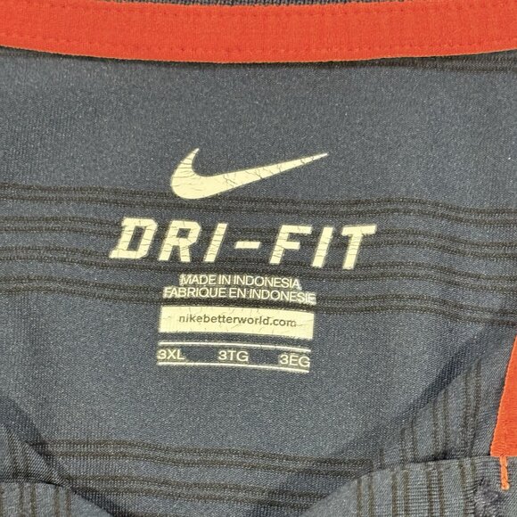 Nike Syracuse University Blue Short Sleeve Mens Dri Fit Polo Golf Shirt Size 3XL - Picture 5 of 12